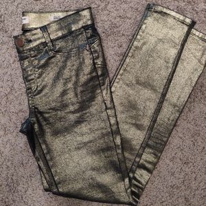 Juicy couture pull on jegging metallic shimmer